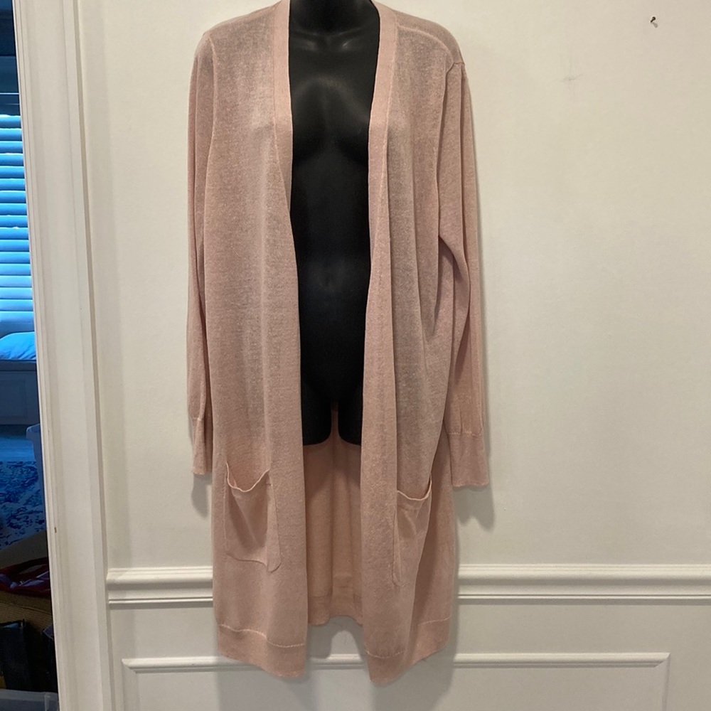 Halogen Pink Smoke Long Sleeved Dusted in Size XL NWT